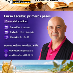 Imparte: José Luis Rodríguez-Núñez.
Intensivo de verano. 20 al 23 de julio de 18 a 20. Presencial y Online.