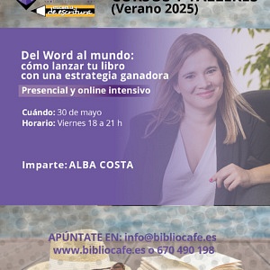 Viernes 30 mayo de 18 a 21. Imparte Alba Costa. Presencial y online.