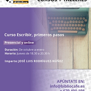 Imparte: José Luis Rodríguez-Núñez. De octubre a enero, los jueves de 18.30 a 20.30.
